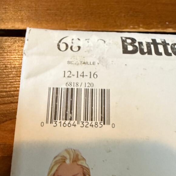 Butterick 6818 Very Easy Dresses Sewing Pattern 12 14 16 Misses Petite Uncut FF - Picture 4 of 4